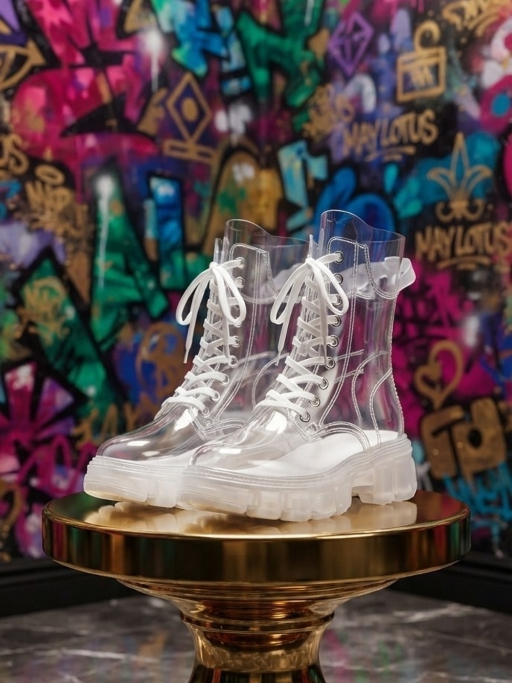 UNIQUE Lace-Up Combat Boots AMAZING 😍 💜